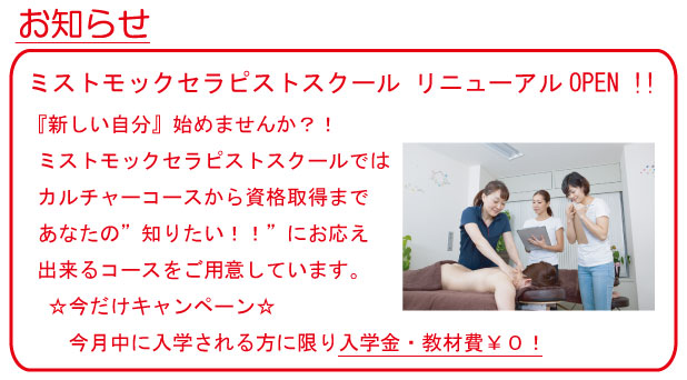 ミストモックセラピストスクール